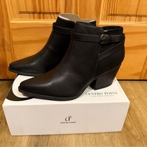 CentroPoint Women Block Heel
Ankle Boots Pointed Toe 9